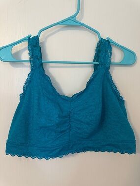 Torrid Curve Teal Floral Lace Bralette